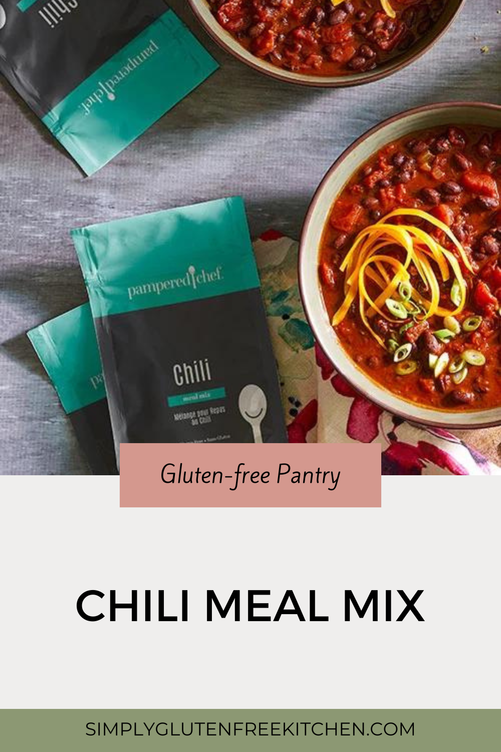 Pampered Chef Gluten-Free Chili Meal Mix - A flavorful, easy-to-make chili option that’s perfect for gluten-sensitive individuals looking for a quick, hearty meal.