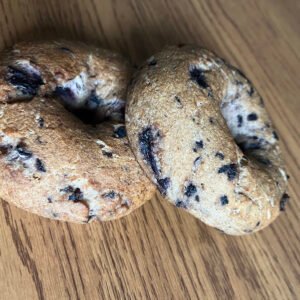 Gluten-Free Sourdough Blueberry Bagels