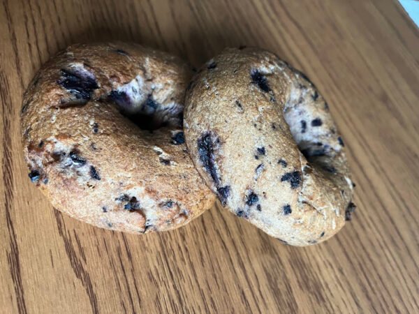 Gluten-Free Sourdough Blueberry Bagels